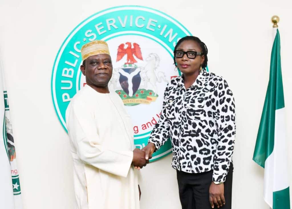 COURTESY VISIT BY THE EXECUTIVE MEMBERS NIGERIAN SOCIETY OF ENGINEERS BWARI BRANCH TO PSIN